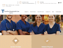 Tablet Screenshot of newporthomehealth.com